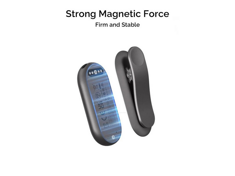 PLAUD NotePin Clip and Magnetic Pin - Cosmic Grey