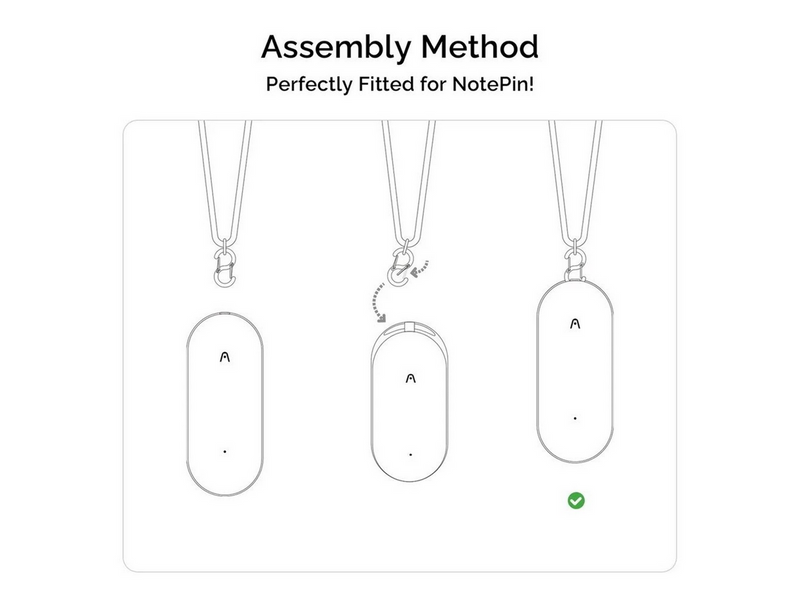 PLAUD NotePin Lanyard - Black