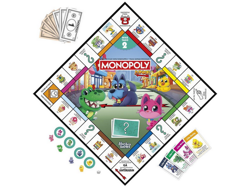 Hasbro Gaming Monopoly Junior 2 In 1 Refresh SE/FI