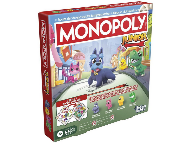 Hasbro Gaming Monopoly Junior 2 In 1 Refresh SE/FI