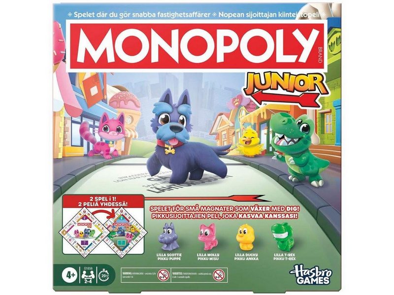 Hasbro Gaming Monopoly Junior 2 In 1 Refresh DK/NO