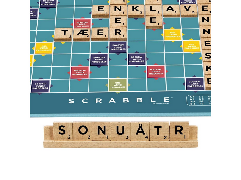 Mattel Scrabble Holz-Edition (DK)