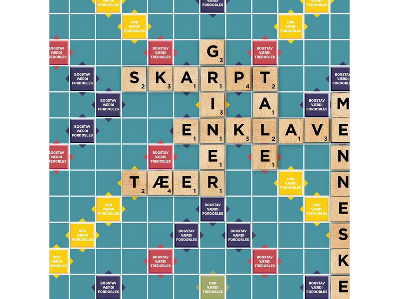 Mattel Scrabble Holz-Edition (DK)