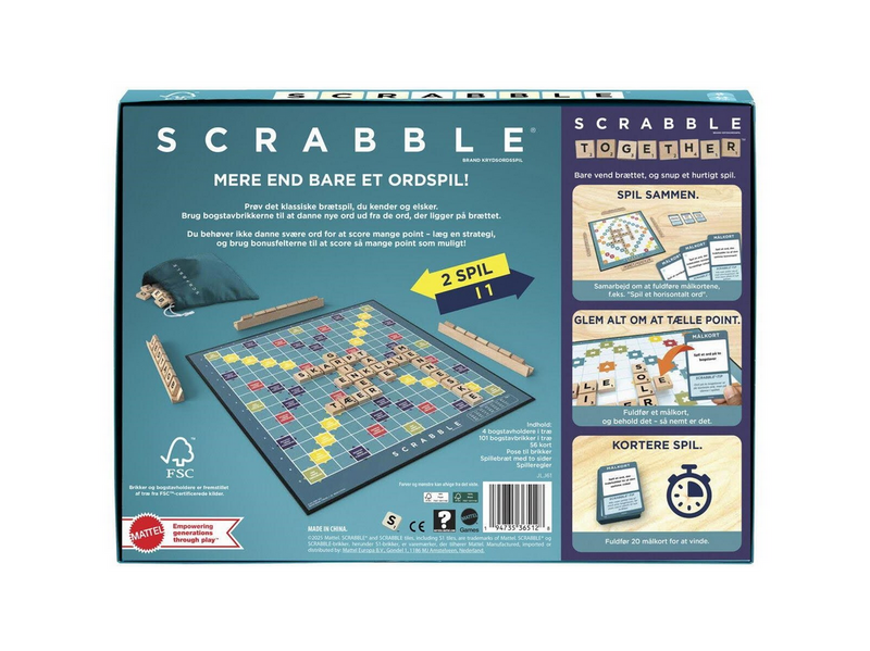 Mattel Scrabble Holz-Edition (DK)