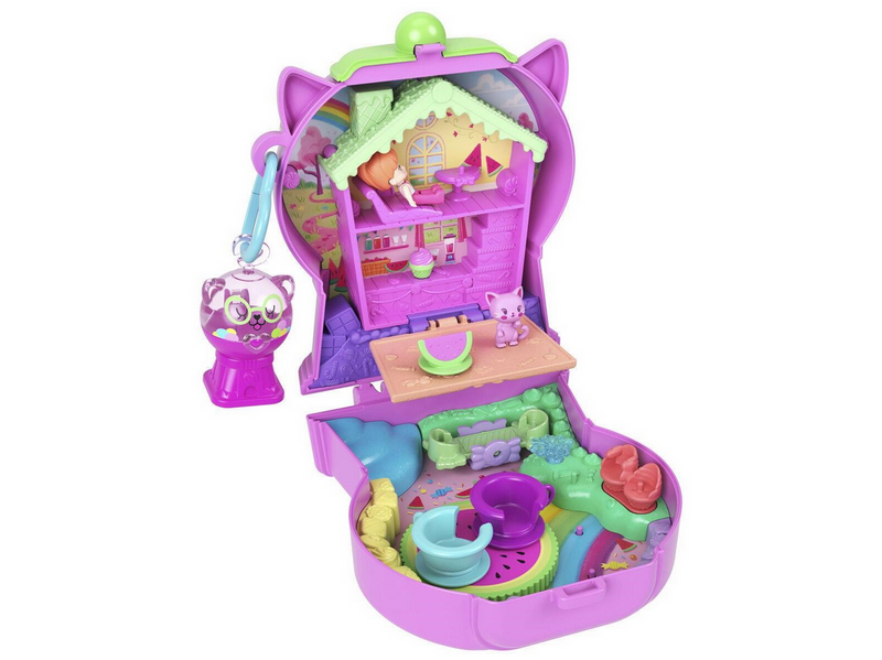 Polly Pocket Core Compact Wassermelonen-Kaugummikugel-Kätzchen