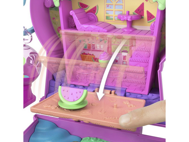 Polly Pocket Core Compact Wassermelonen-Kaugummikugel-Kätzchen