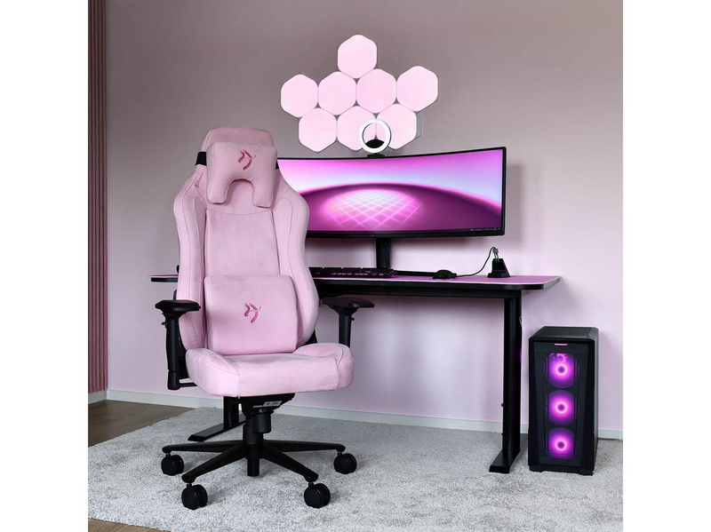 Arozzi Vernazza Supersoft Pink Büro Stuhl - Rosa - Stoff - Bis zu 140 kg