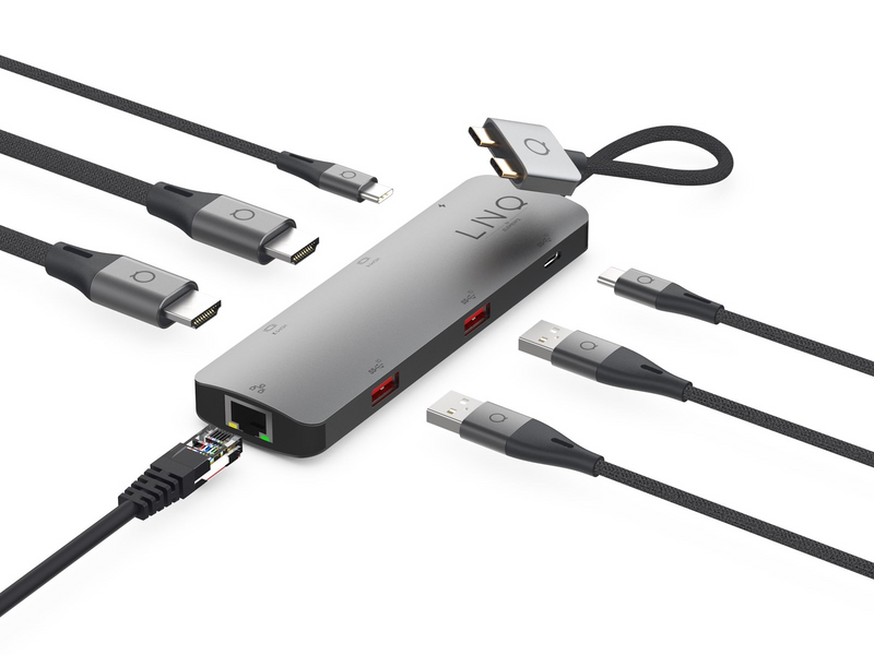 LINQ 7-in-2 Pro Multiport Adapter 4K HDMI (with Ethernet)