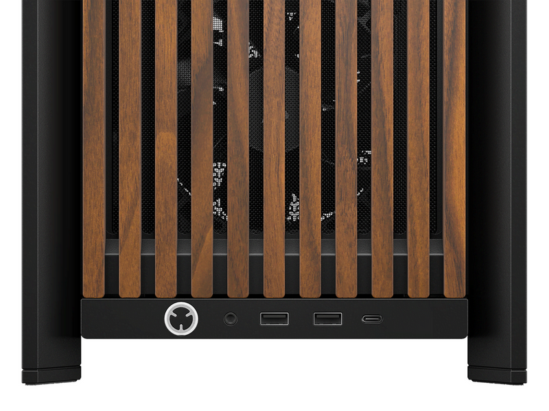 Corsair FRAME 4000D Wood RS (Black & Walnut) - Gehäuse - Miditower - Schwarz