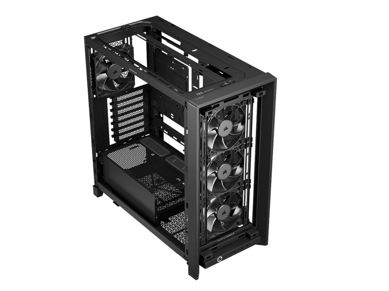 Corsair FRAME 4000D Wood RS (Black & Walnut) - Gehäuse - Miditower - Schwarz
