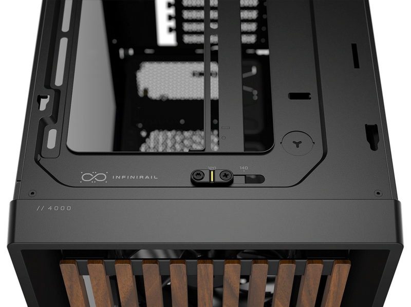 Corsair FRAME 4000D Wood RS (Black & Walnut) - Gehäuse - Miditower - Schwarz