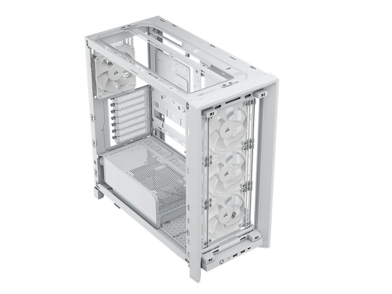Corsair FRAME 4000D Wood RS (White & Oak) - Gehäuse - Miditower - Weiß