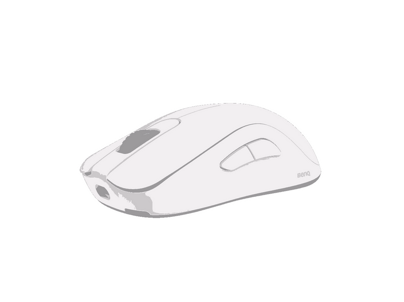 BenQ ZOWIE S2-DW (Small) Wireless Mouse for Esports - Gaming Maus (Weiß)