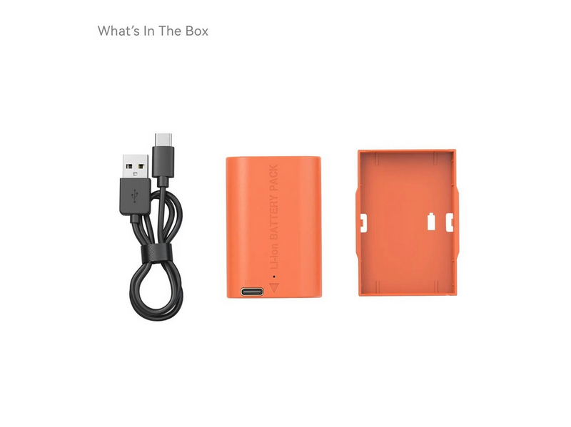 SmallRig 5407 Camera Battery USB-C Rechargeable Canon LP-E6P Orange