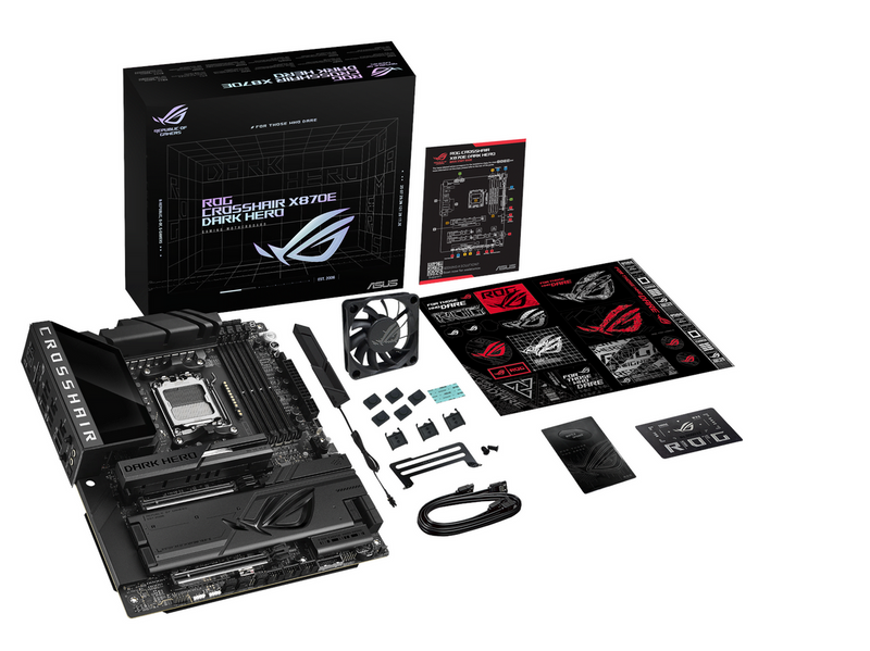 ASUS ROG CROSSHAIR X870E DARK HERO Mainboard - AMD X870E - AMD AM5 - DDR5 RAM - ATX