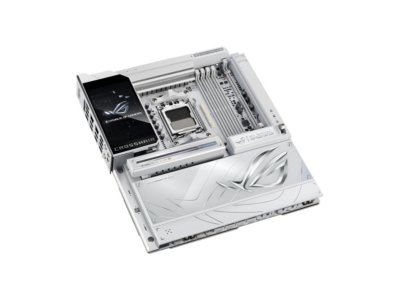 ASUS ROG CROSSHAIR X870E GLACIAL Mainboard - AMD X870E - AMD AM5 - DDR5 RAM - Extended ATX