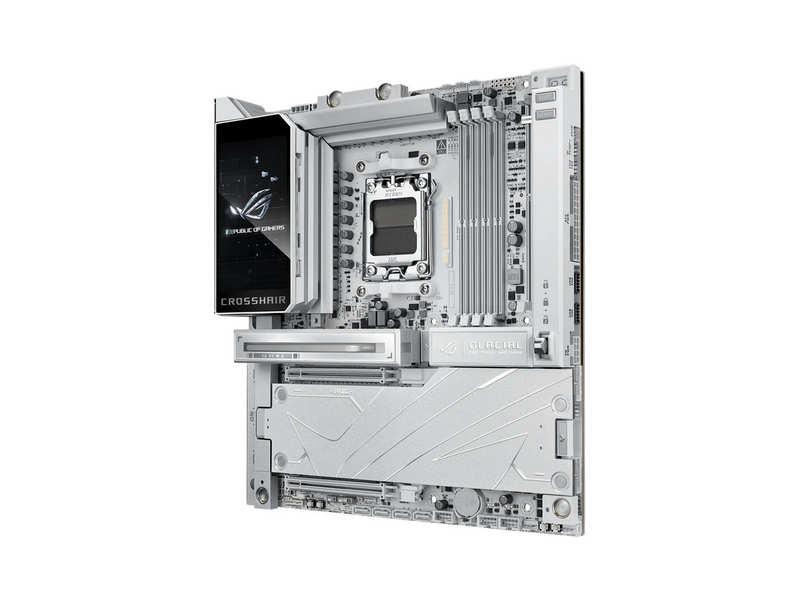 ASUS ROG CROSSHAIR X870E GLACIAL Mainboard - AMD X870E - AMD AM5 - DDR5 RAM - Extended ATX
