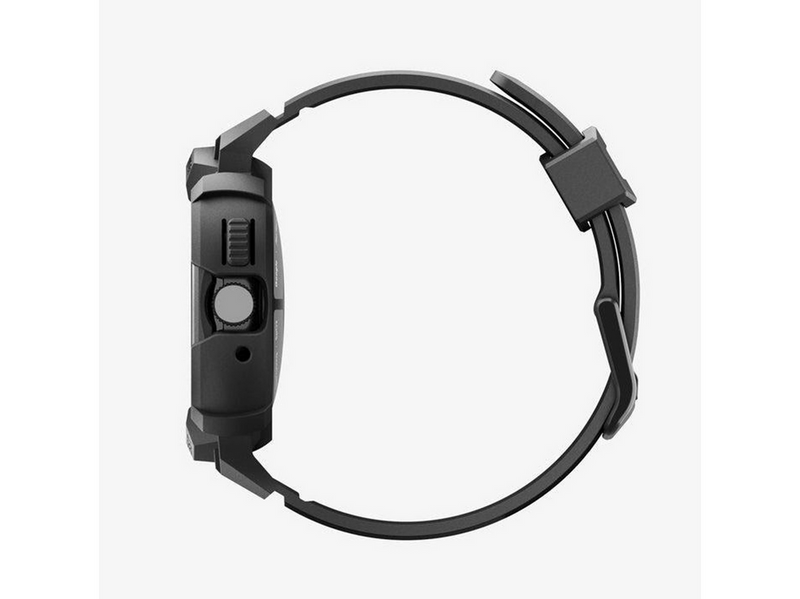 Spigen Rugged Armor Pro + Stand - matte black - Google Pixel Watch 4 45mm