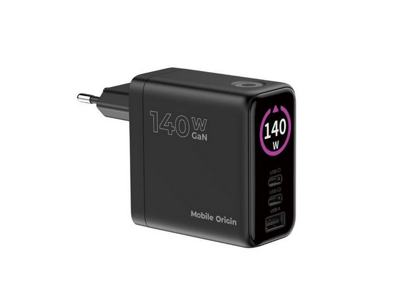 Mobile Origin 140W GaN Display Charger PW21 - 2x USB-C + USB-A