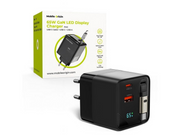 Mobile Origin 65W GaN Display Charger PW2 - USB-C Self-Retracting Cable + USB-C + USB-A