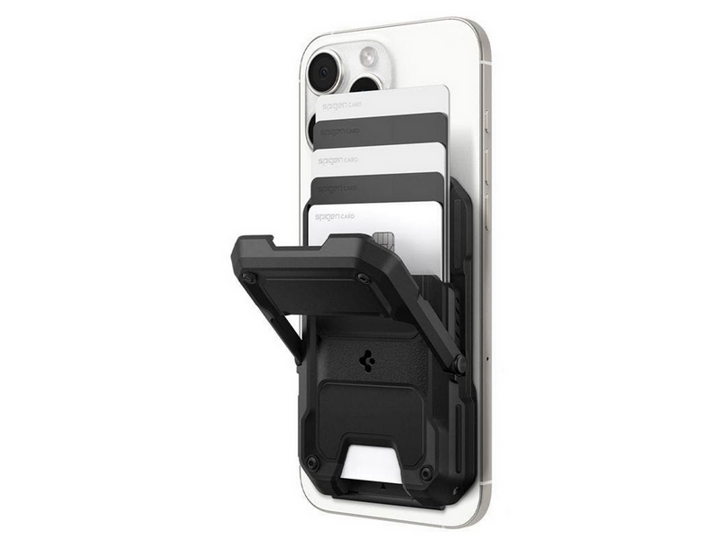Spigen Tough Armor Pro Wallet MagSafe 5 Card - black