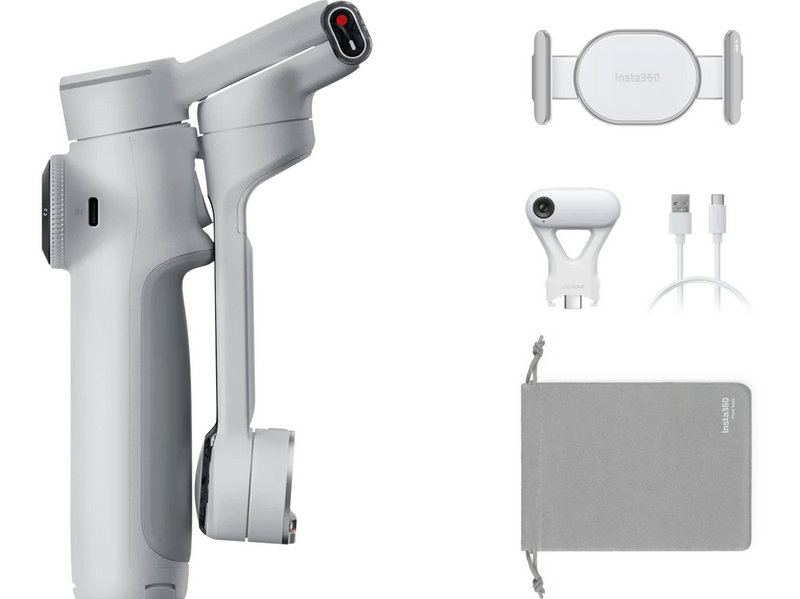 Insta360 Flow 2 Pro AI Tracker Bundle - Stone Gray