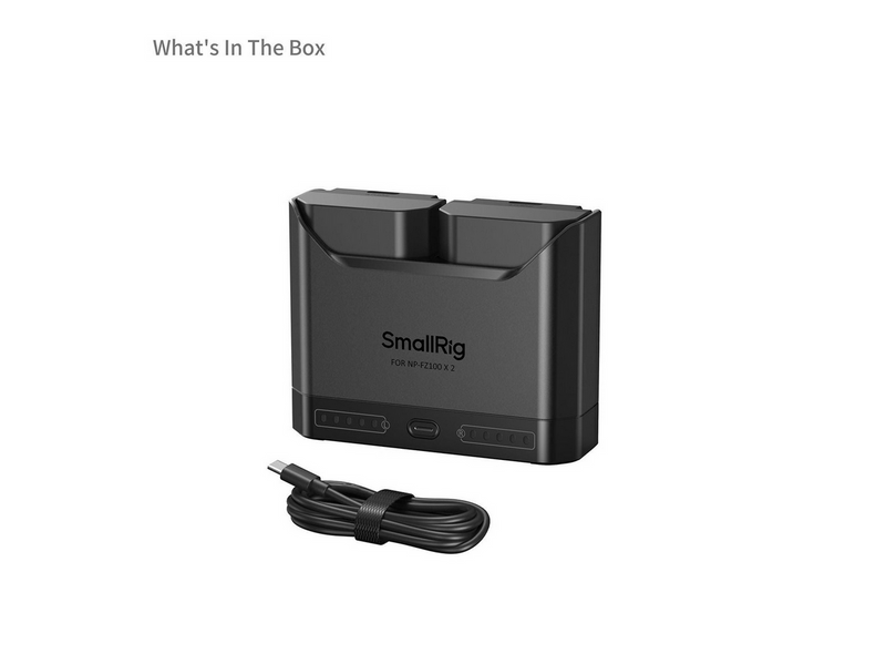 SmallRig 5483 Turbo Charging Kit for NP-FZ100 Camera Batteries