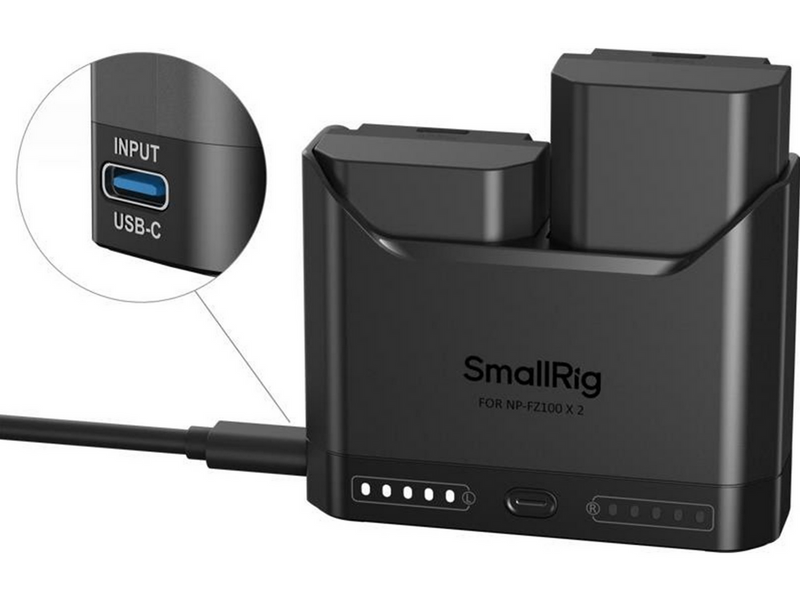 SmallRig 5483 Turbo Charging Kit for NP-FZ100 Camera Batteries