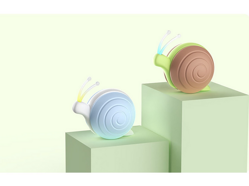 Cheerble Interactive Cat Toy: Wicked Snail (Blue)