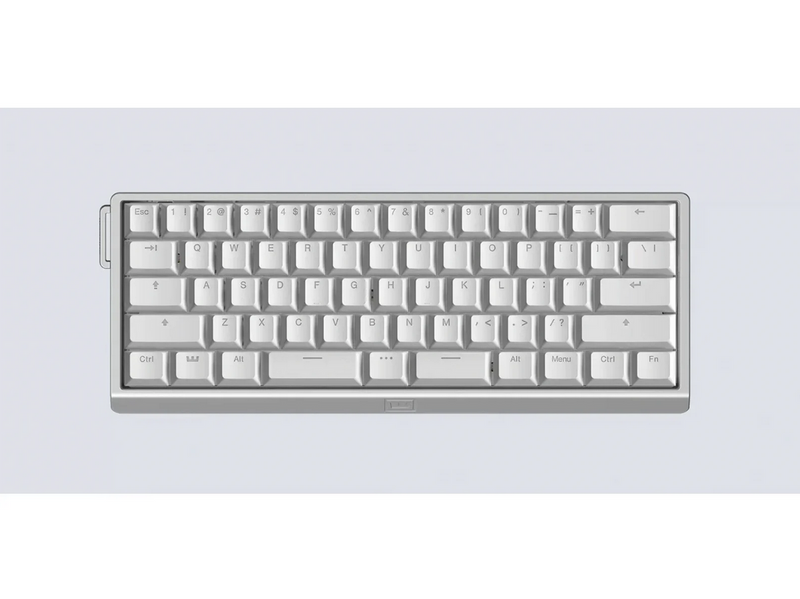 Wooting 60HE v2 - US-ANSI - Split - Aluminum - Gaming Tastatur (TKL) - 60% - Englisch (US) - Silber