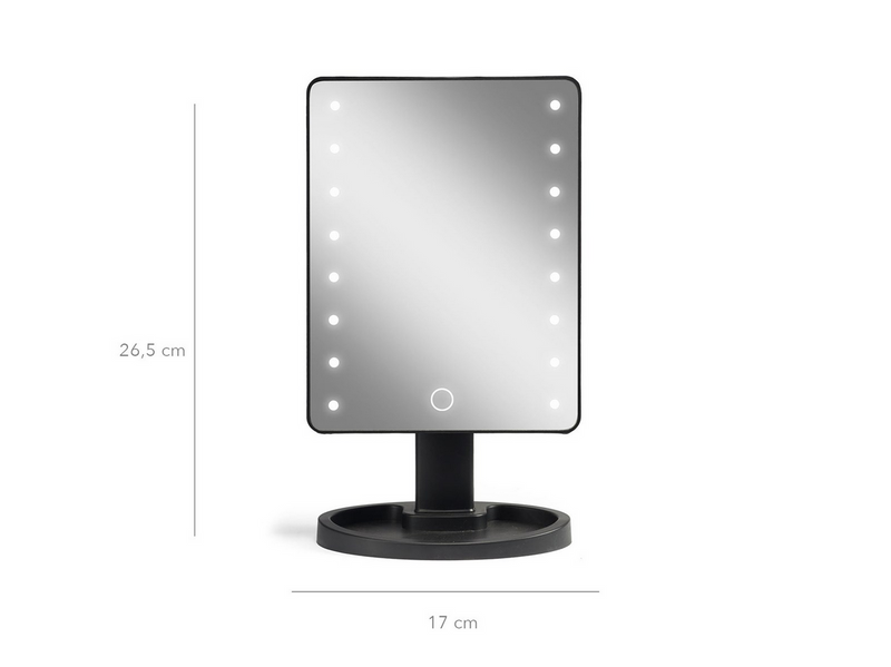 Gillian Jones Hollywoodspejl med Touch LED lys og USB-C