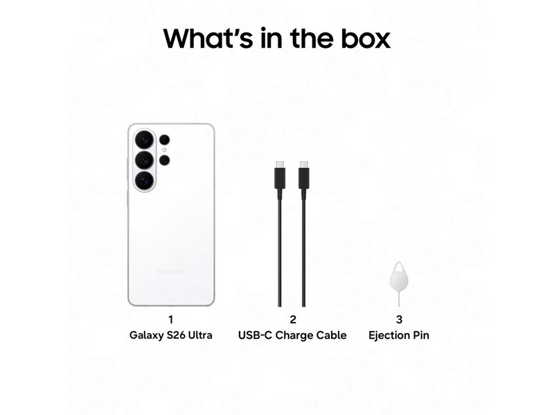 Samsung Galaxy S26 Ultra 1TB/16GB - White