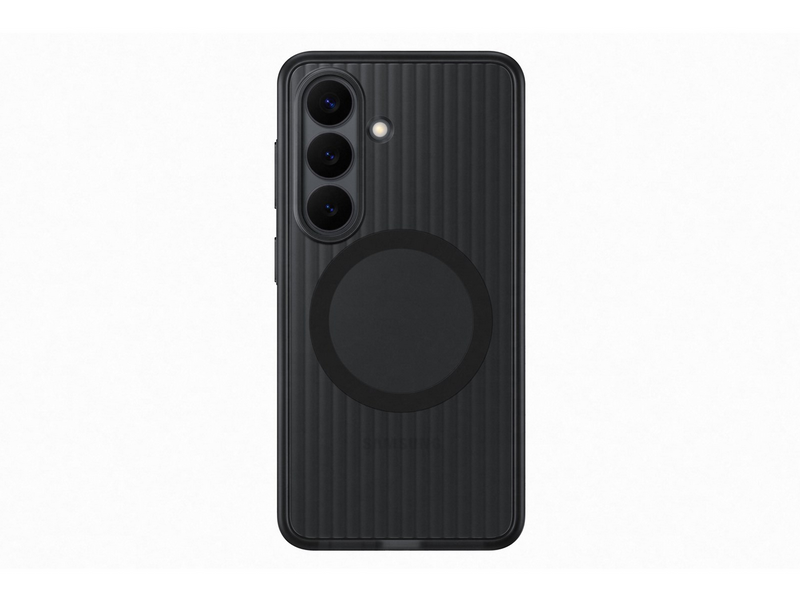 Samsung Galaxy S26 Rugged Magnet Case - Black Transparent