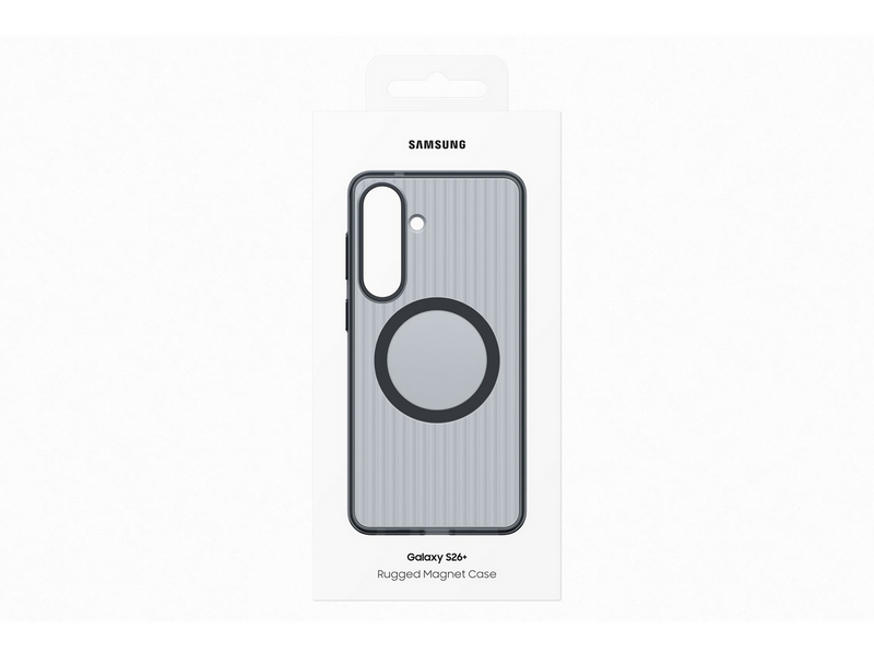 Samsung Galaxy S26+ Rugged Magnet Case - Black Transparent