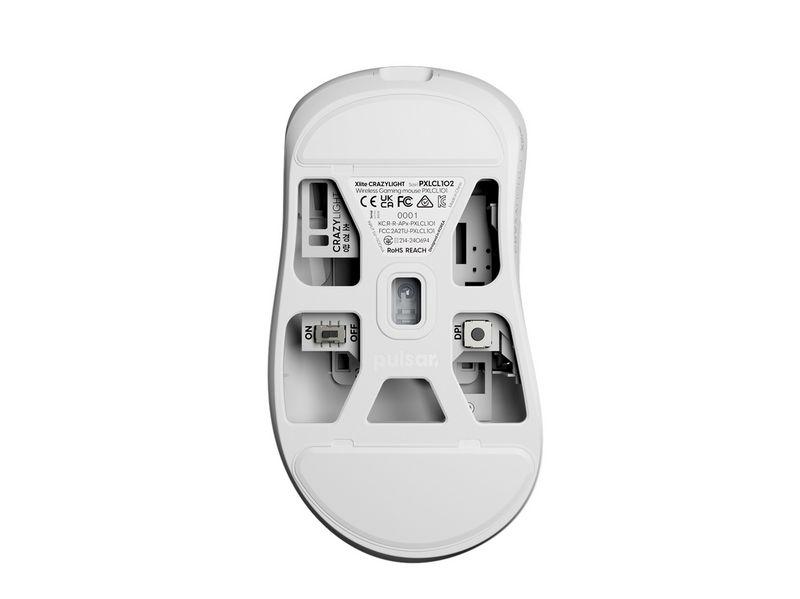 Pulsar Xlite CRAZYLIGHT Medium Wireless (Uyuni White) - Gaming Maus (Weiß)