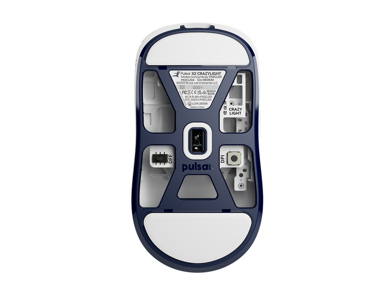 Pulsar X2 CRAZYLIGHT Medium Wireless (Bruce Lee 85th Edition) - Gaming Maus (Blau)