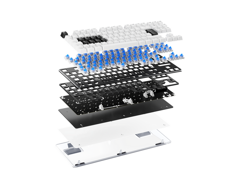 Pulsar PCMK 3 HE TKL - Gaming Tastatur (TKL) - 80% - ISO - Weiss