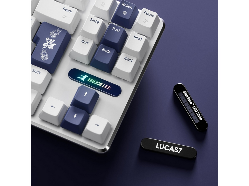 Pulsar PCMK 3 HE TKL (Bruce Lee 85th edition) - Gaming Tastatur (TKL) - 80% - Nordic ISO - Weiss