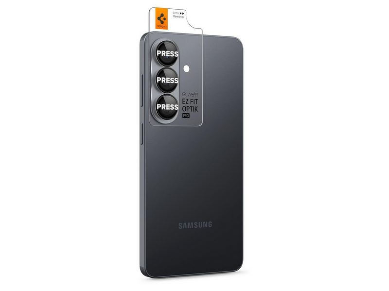 Spigen Glass tR EZ Fit Optik Pro HD 2 Pack - black - Samsung Galaxy S26