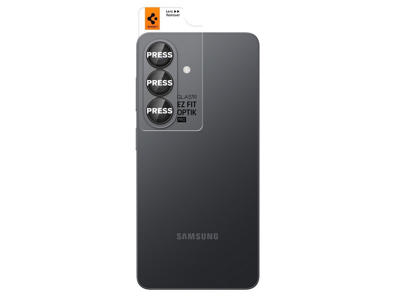 Spigen Glass tR EZ Fit Optik Pro HD 2 Pack - black - Samsung Galaxy S26