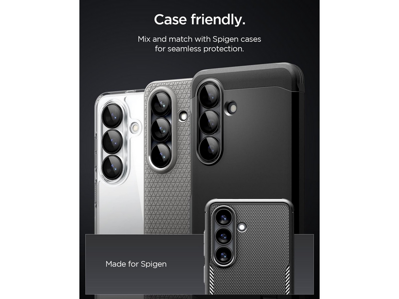 Spigen Glass tR EZ Fit Optik Pro HD 2 Pack - black - Samsung Galaxy S26+