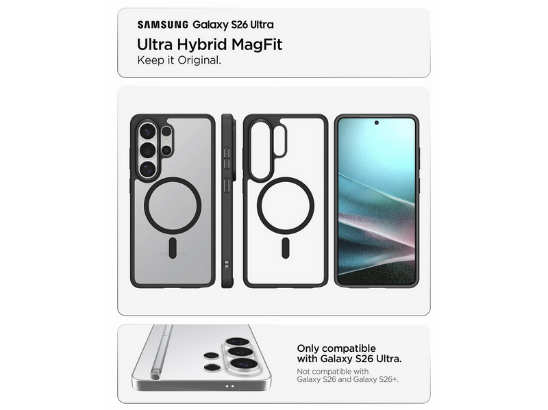 Spigen Ultra Hybrid MagSafe - matte black - Samsung Galaxy S26 Ultra