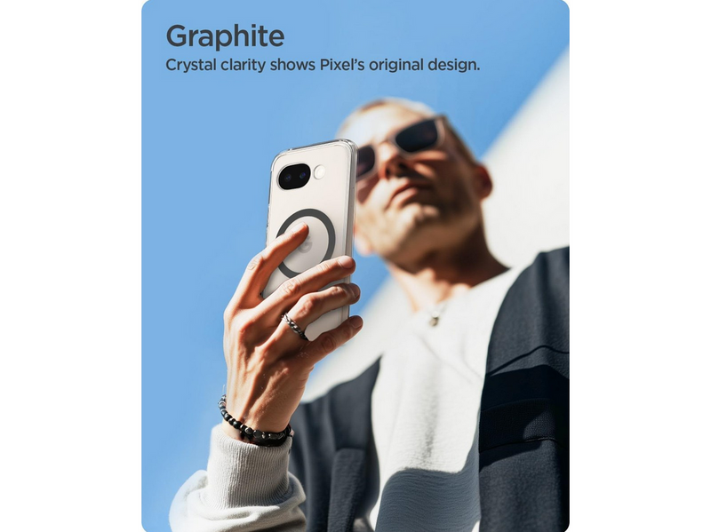 Spigen Ultra Hybrid MagSafe - Clear Graphite - Google Pixel 10a