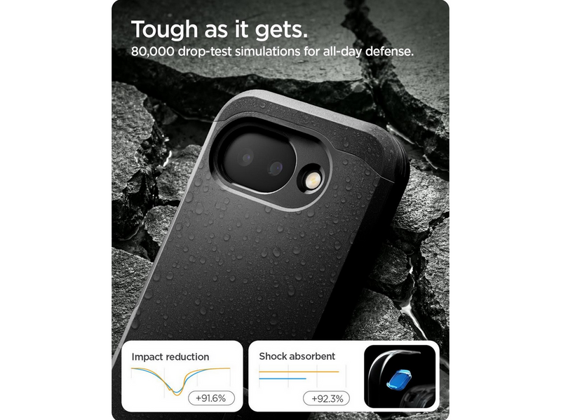 Spigen Tough Armor MagSafe - Black - Google Pixel 10a