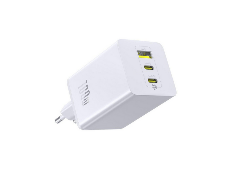 Baseus EnerFill FE11 2 x USB-C / USB-A 100W Wall Charger White