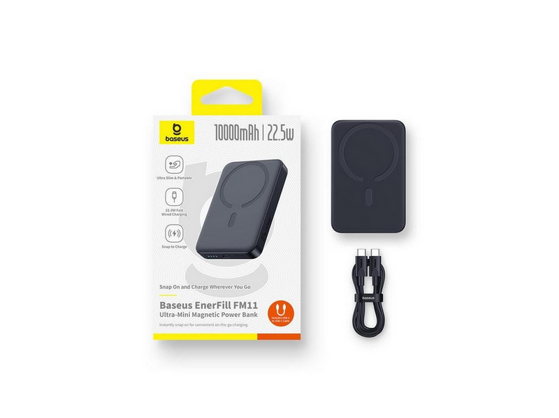 Baseus EnerFill FM11 10000 mAh Wireless charging Black - 10000 mAh