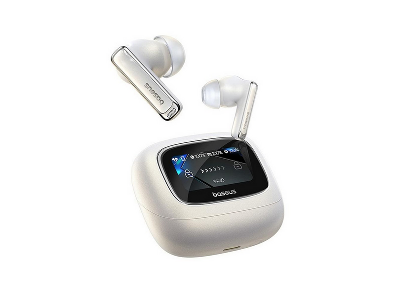 Baseus Bowie M2s Ultra TWS Wireless In-Ear Headphones with Interactive Screen - White