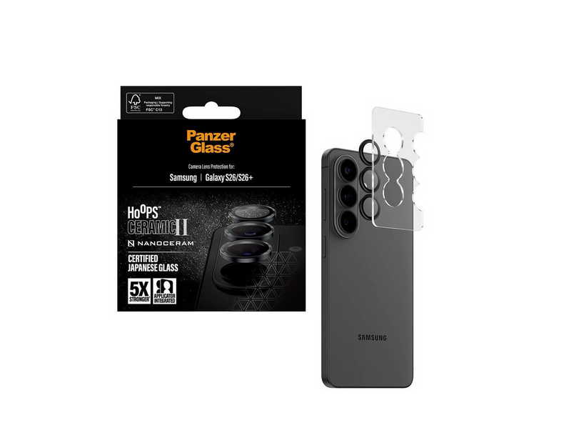 PanzerGlass Hoops® Ceramic II Camera Lens Protector Samsung Galaxy S26 | S26+