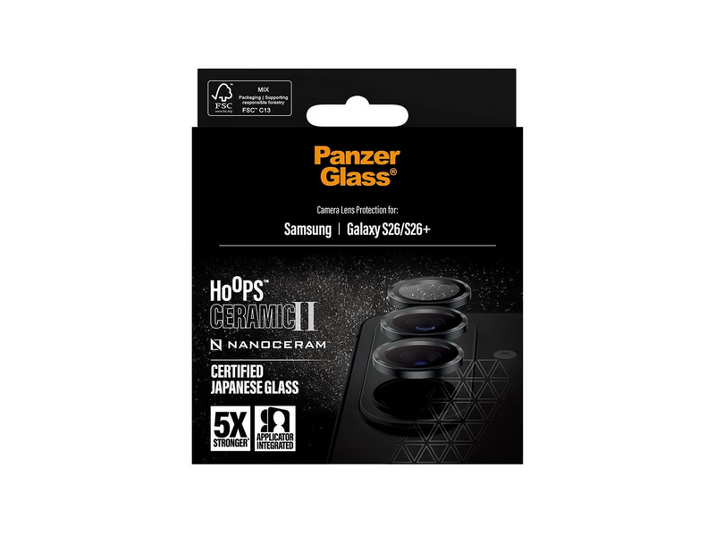 PanzerGlass Hoops® Ceramic II Camera Lens Protector Samsung Galaxy S26 | S26+