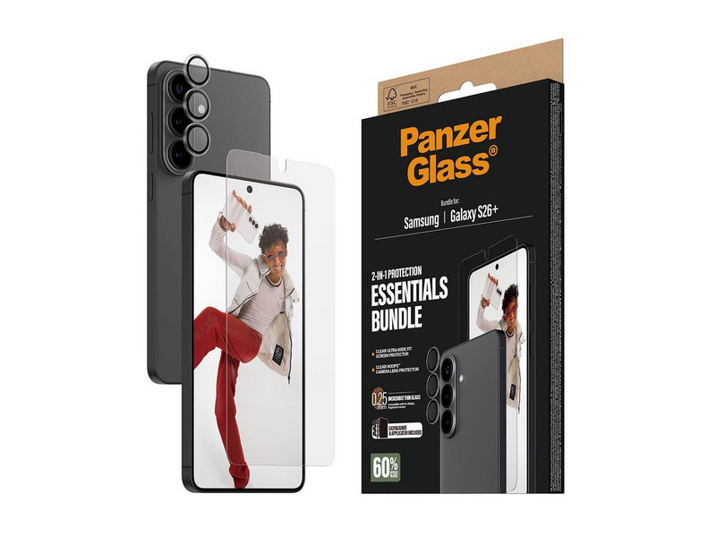 PanzerGlass Hoops® 2-in-1 Bundle Samsung Galaxy S26+ | Ultra-Wide Fit